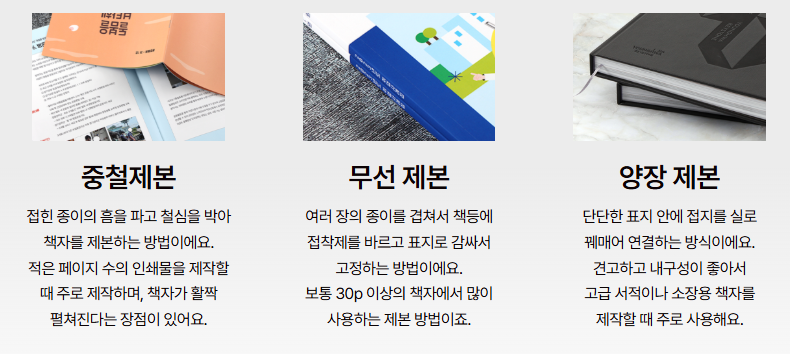 ssim13 제본 방식 용어 정리