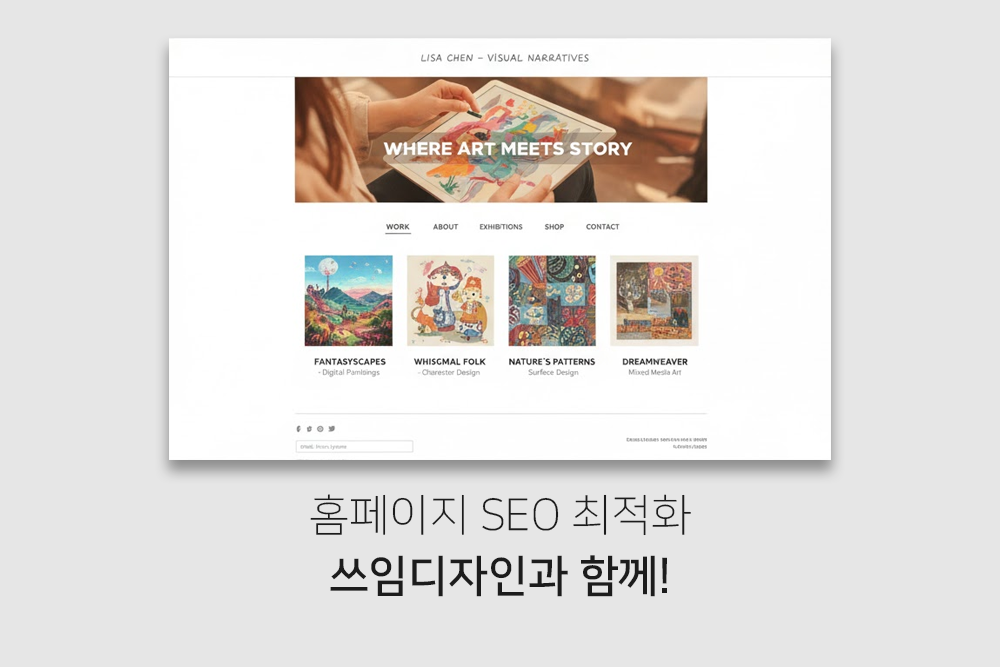 쓰임디자인 홈페이지 SEO 최적화 및 홈페이지 제작
