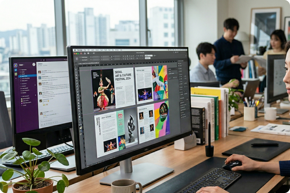 브로슈어 디자인을 고려한 원고 점검 기준